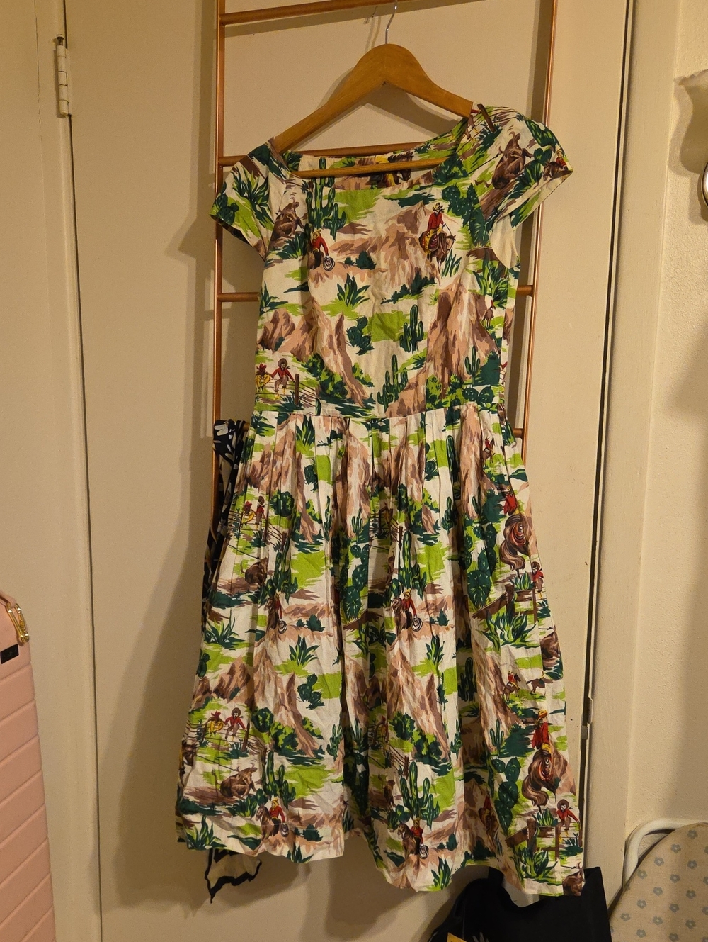 Emily And Finn Desert Cowboy Print Dress